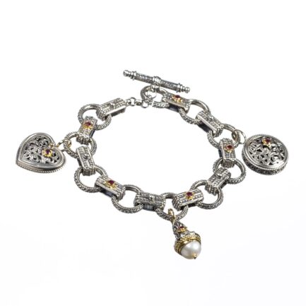 Charm Bracelets in 18k Gold and Silver 6147