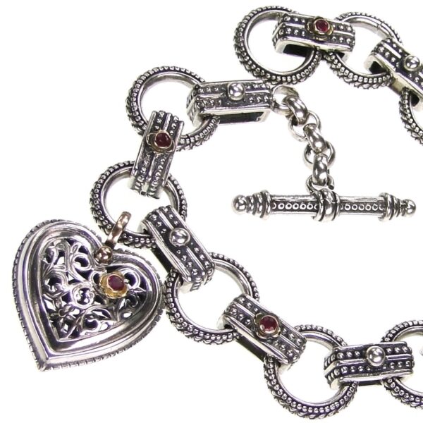 Charm Bracelets in 18k Gold and Silver 6147 b