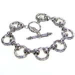 Silver Bracelet with Byzantine Circle Links