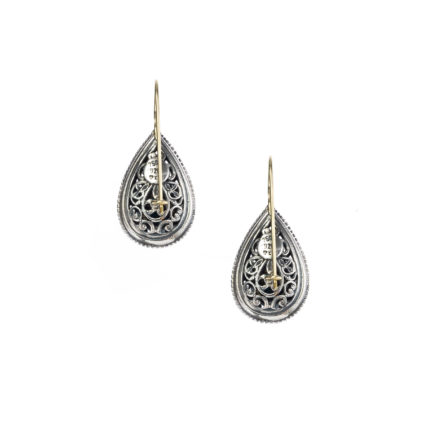 Tear Earrings Filigree Handmade for Women’s in Sterling Silver 925