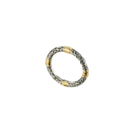 Band Ring 3mm for Men’s Yellow Gold k18 and Sterling Silver 925
