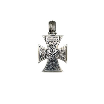 Maltese Men’s Cross Pendant in Sterling Silver 925