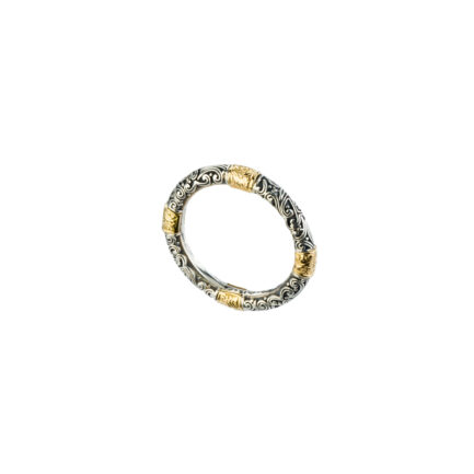 Band Ring 3mm in k18 Gold and Silver 925