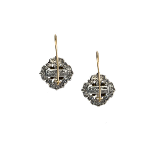 Byzantine Earrings in k18 Yellow Gold and Silver 925