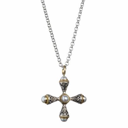 Pearl Cross Necklace