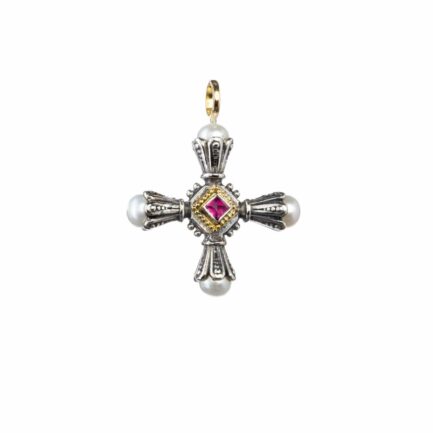 Pearl Cross Pendant
