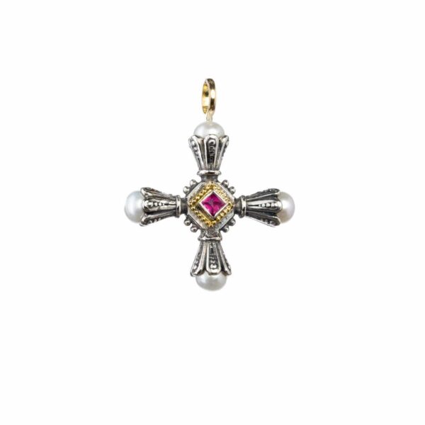 Pearl Cross Pendant