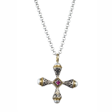 Cultured Pearl Cross