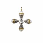 Cultured Pearl Cross necklace