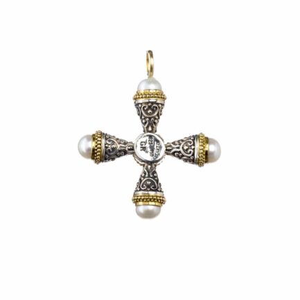 Cultured Pearl Cross necklace