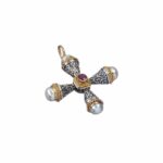 Cultured Pearl Cross necklace