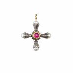 Pearls Cross Pendant