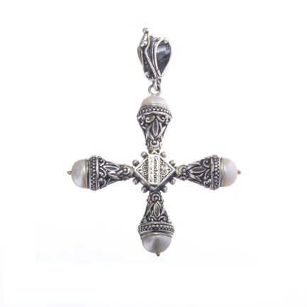 Freshwater Pearls Cross Pendant
