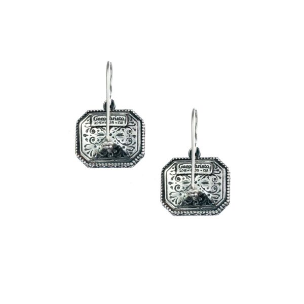 Polygon Handmade Earrings in Sterling Silver 925