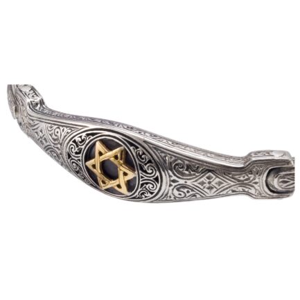 Star of David Bracelet in k18 Gold K18 and Silver 6435-a