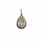 Tear Pendant Filigree for Women’s Yellow Gold k18 and Silver 925