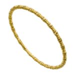 Bangle Bracelet 3mm in Gold plated Sterling Silver 6519a