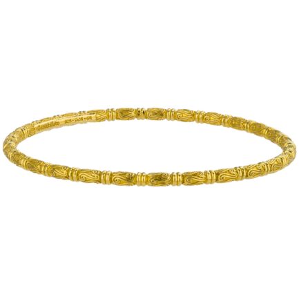 Bangle Bracelet in Gold plated Sterling Silver 6523