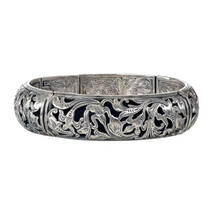 Garden Flower Bracelet in Sterling Silver 6041