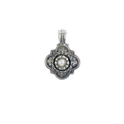 Byzantine Small Pendant for Ladies in Sterling Silver 925