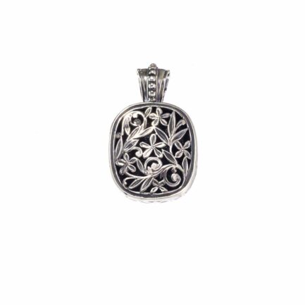 Flower Byzantine Pendant in Sterling Silver 3104