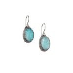 Colors Oval small Earrings in Sterling Silver 925 for Women’s