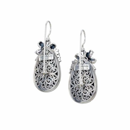 Tear Colors Large Earrings Sterling Silver with Gold plated parts for Women’s