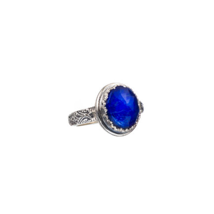 Color Oval Ring in Sterling Silver 925