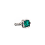 Color Square Ring in Sterling Silver 925