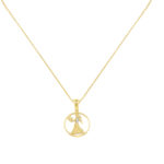 Virgo Zodiac Gold sign Necklace Charms k14
