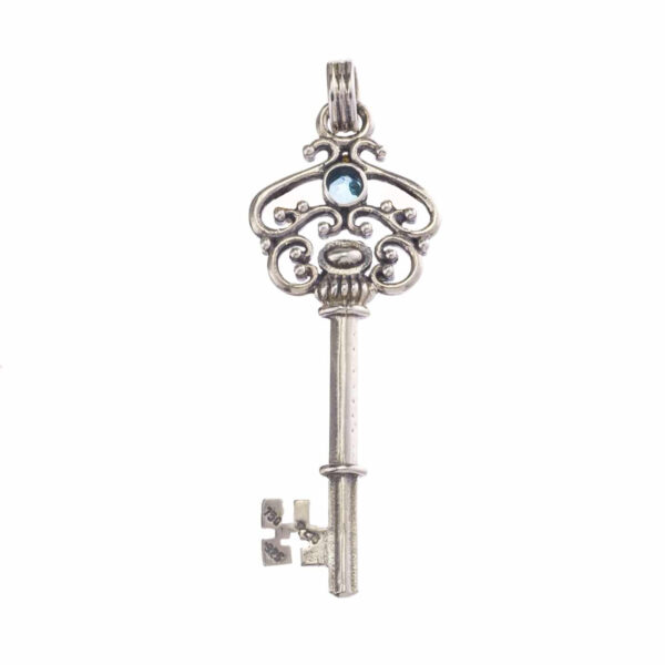 Key Pendant in Sterling Silver 3096back