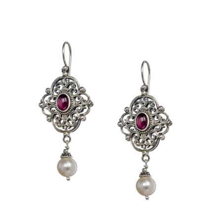 Long Drop Earrings for Women in Sterling Silver 925