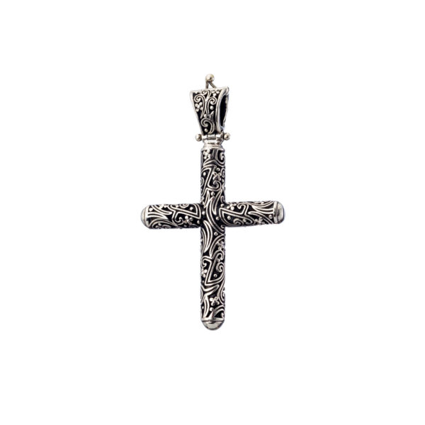 Men’s Byzantine Cross Pendant in Sterling Silver 925