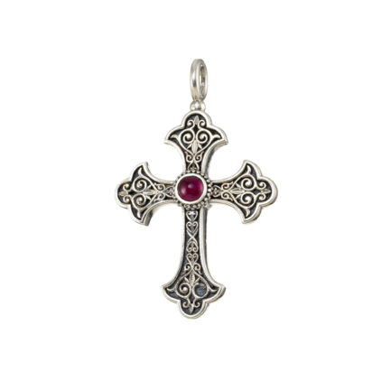 Byzantine Cross Pendant in Sterling Silver 925