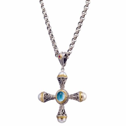 Pearl Cross Necklace