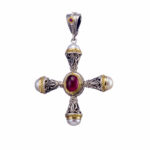 Pearl Cross Necklace