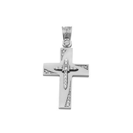 Baptism Cross Yellow and White Gold k14 perfect for adults and babies