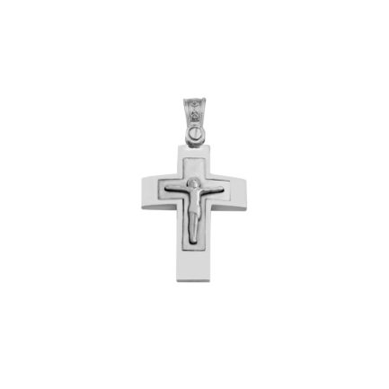 Men's 14K Solid Gold Crucifix Cross Pendant