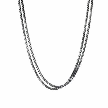Box Double Sterling Silver Chain 925 2.7mm