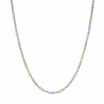 Chain Handmade in Sterling Silver 925 with Gold Plated Parts 3.30mm