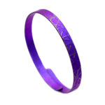 Slim Titanium Adjustable Cuff Bracelet purple