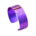 Titanium Cuff Bracelet with Silver Bar