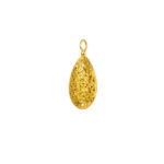 Teardrop Filigree Pendant Necklace in Gold plated silver 925