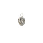 Heart Pendant in oxidized silver 925