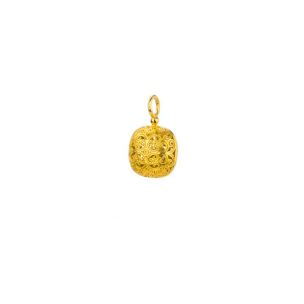 Cushion Pendant in Gold plated silver 925