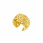 Filigree New Era Cuff Ring in Gold plated silver 925