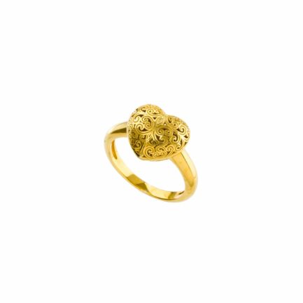Tiny Heart Ring in Gold plated Sterling silver 925