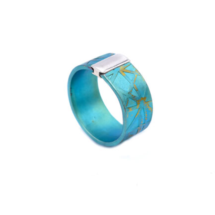 Titanium Ring green color