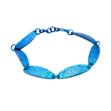 Titanium Unisex Bracelet Blue