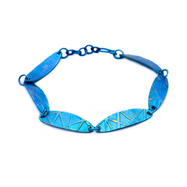 Titanium Unisex Bracelet Blue